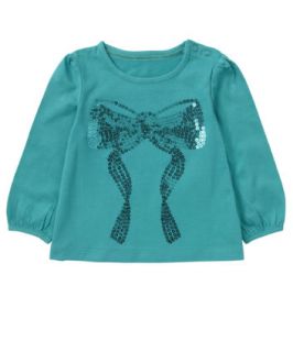 Mothercare Long Sleeved Bow T Shirt   tops & t shirts   Mothercare