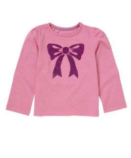 Mothercare Long Sleeve Flock Bow Top   tops   Mothercare