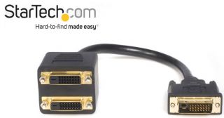 MacMall  StarTech 1ft DVI D to 2x DVI D Digital Video Splitter Cable 