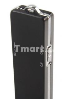 2GB Fashionable Digital Voice Recorder Black   Tmart