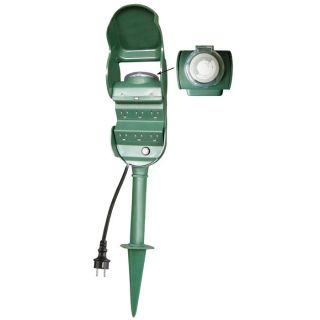 Outdoor Ground Stake w/ 24 Hour Mechanical Light Timer—Buy Now