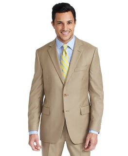 Fitzgerald Tan Solid Gabardine 1818 Suit   Brooks Brothers