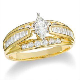 CTW. Marquise Diamond Engagement Ring in 14K Gold   Rings   Zales