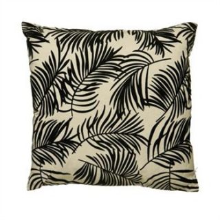 Premier Housewares Ivory/Black Cushion Leaves Cushion
