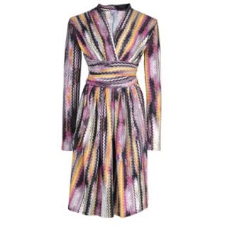 Ingenue London Purple/Multi Swirl Pepita Dress