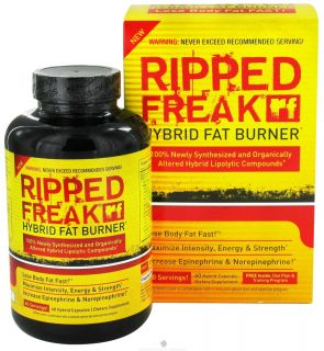 Buy PharmaFreak Technologies   Ripped Freak Hybrid Fat Burner   60 