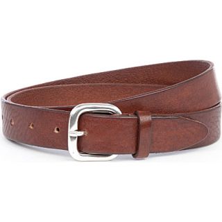 Plain leather belt   ANDERSONS   Belts   Shop Accessories   Menswear 