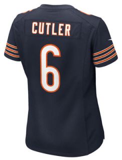 Jay Cutler Womens Jersey Home Navy Game Replica #6 Nike Chicago 