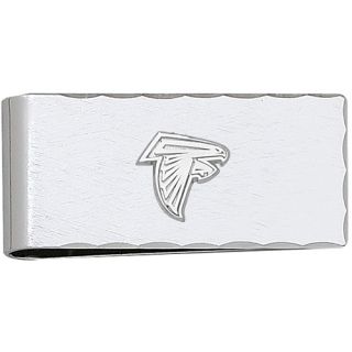 LogoArt Atlanta Falcons Sterling Silver 7/8 inch X 2 inch Money Clip 