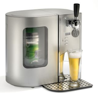 The Countertop Beer Cooler And Tap   Hammacher Schlemmer 