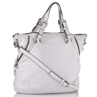 Coccinelle White Leather Tote Bag with Zip Details