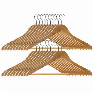 Premier Housewares Set of Twenty Wooden Hangers