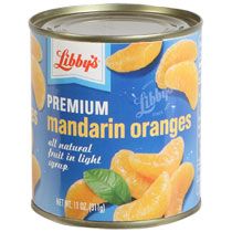 Bulk Libbys Premium Mandarin Oranges in Light Syrup, 11 oz. Cans at 