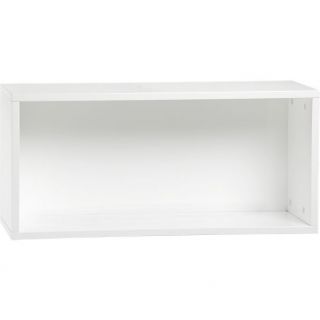 hyde white 30 open wall mounted cabinet in storage  CB2