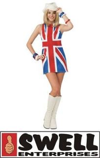 Costume British Invasion 60s Style Union Jack Dress