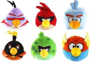 Angry Birds Space Birds with Sound Stuffed Plush Toy Animal Gift Set 