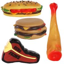 Home Kitchen & Tableware Pet Supplies Food Shaped Vinyl Dog Toys