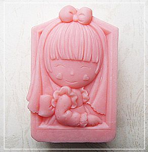 1pc Hope Girl Silicone Soap mold Craft Molds DIY Handmade soap 50442