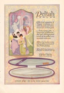   DELTAH PERLES Pearl Necklace FLAPPER GIRL Party Gift FASHION Ad