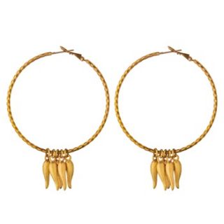 Sam Ubhi Gold Chilli Hoop Earrings