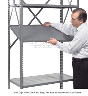 Shelving  Steel Shelving   Open  Steel Shelf 36x12 With 4 Clips 