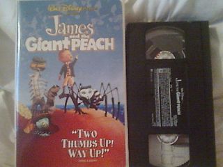 pre cert JAMES AND THE GIANT PEACH rare on Disney Video label
