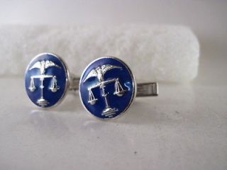 Scales of Justice logo pair Cufflinks (2v13)