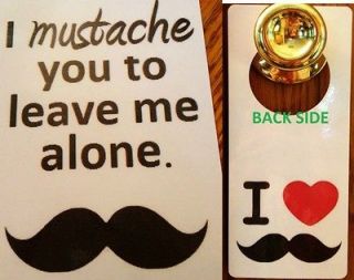   Sided Door Sign. Home Stache Birthday Party Red Decor Bedding