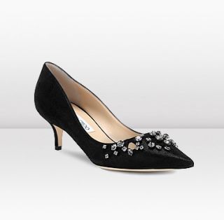 Jimmy Choo  Fortuna  Shimmer And Suede Pointy Toe Pumps  JIMMYCHOO 
