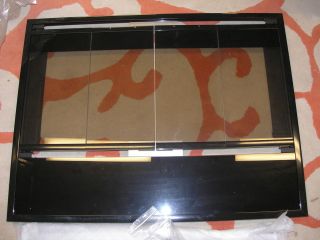 Heat n Glo FB Grand Insert Vision Door Black Front Face Plate GXTR 
