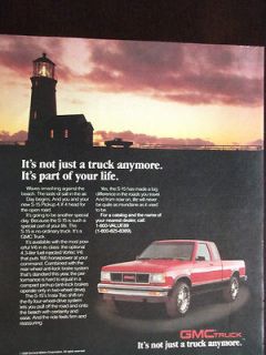 1988 GMC S 15 4 X 4 Pickup Truck Advertisement 