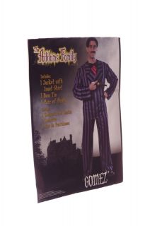 Rubies Mens The Adams Family Gomez Suit Bow Tie Halloween Costume 
