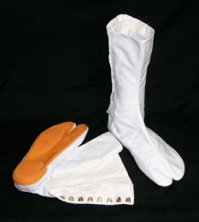 Japanese Tabi Shoes Ninja Boots MARUGO MANNEN White Any Size