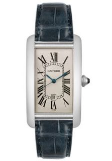 Cartier W2603256 Watches,Mens Tank Americaine Automatic 18k White 
