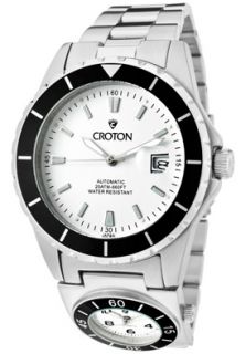 Croton CA301150SSBK Watches,Mens Multi Time Automatic Dual Time Zone 