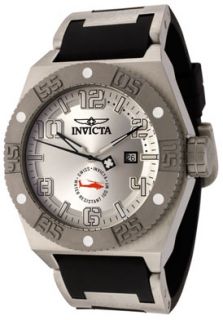 Invicta 0323 Watches,Mens I Force Silver Dial Black Polyurethane and 