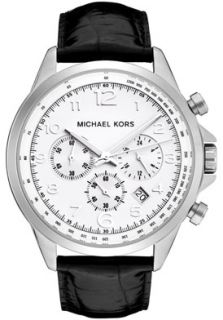 Michael Kors MK8114 Watches,Mens Chronograph White Dial Black 