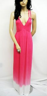 YOUNG FABULOUS & BROKE Pink and White Tie Dye Maxi Dress M 4207