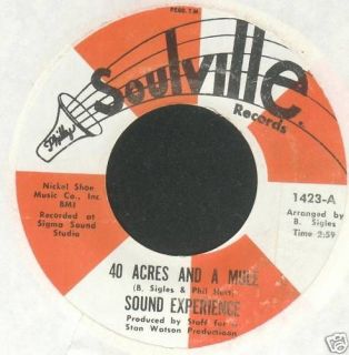 SOUND EXPERIENCE 40 ACRES AND A MULE 7 SINGLE