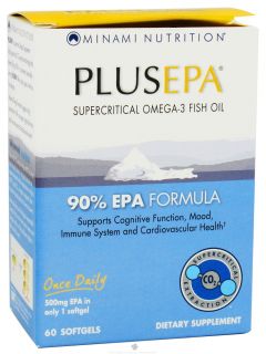 Minami Nutrition   PlusEPA Supercritical Omega 3 Fish Oil 500 mg.   60 