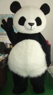New Wedding Panda Bear Mascot Costume Fancy Dress Suit For kids
