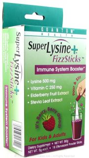 Buy Quantum Health   Super Lysine + FizzSticks Berry   16 Stick(s) at 