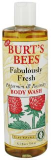 Burts Bees   Body Wash Fabulously Fresh Peppermint & Rosemary   12 oz 