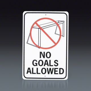 No Goals Allowed Sign  SOCCER