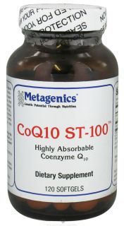 Metagenics   CoQ10 ST 100 Highly Absorbable Coenzyme Q10 100 mg.   120 