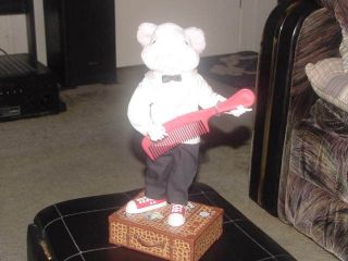 12 Animated Talking Stuart Little Plush Toy On Suitcase 1999 Hasbro
