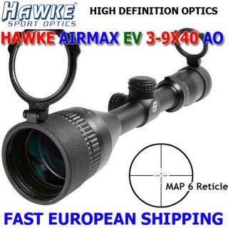 HAWKE AIRMAX EV 3 9X40 AO 1 RIFLE SCOPE NEW (HUNTING & TARGET) HK5172