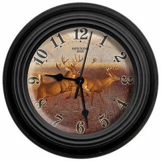   Day Deer 10 Clock By Artist Hayden Lambson W/   NEW