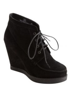 Home Womens ALL FOOTWEAR Suedette Lace Up Wedge Ankle Boot