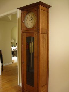  Arts & Crafts Style Grandfather Clock Plan   Rated 